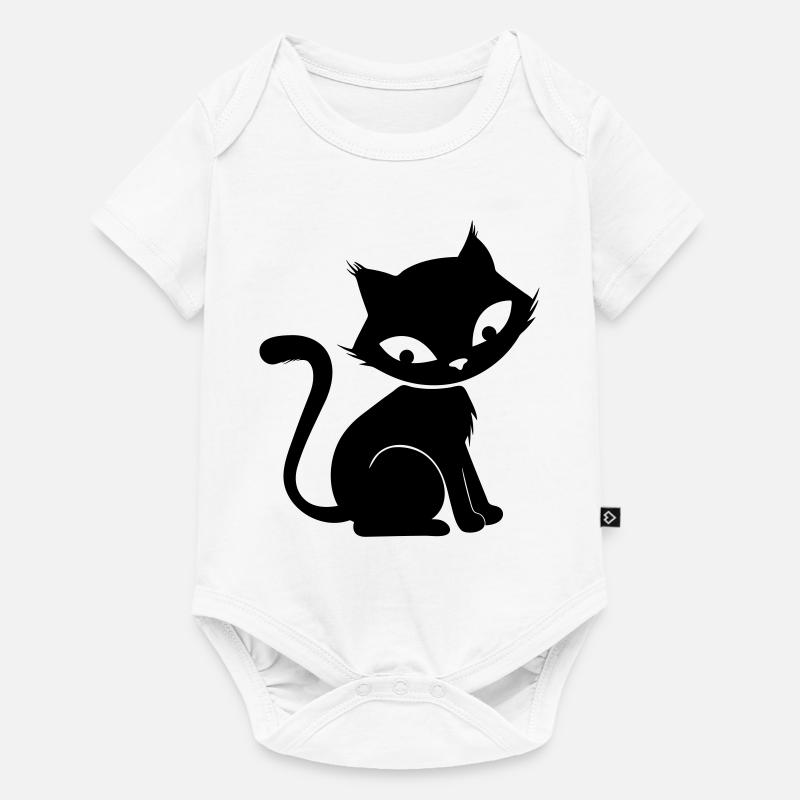 Chat mignon - Body à manches courtes Premium Bébé - blanc
