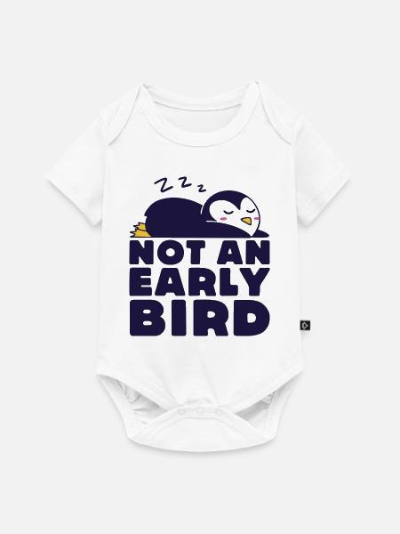 Kein Frühaufsteher - Baby Premium Kurzarmbody - Weiß