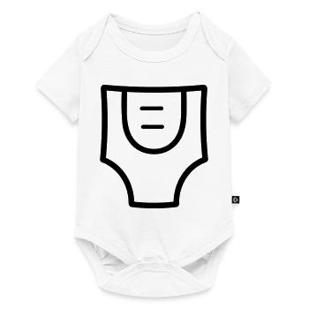 Couche - Body à manches courtes Premium Bébé - blanc - Devant