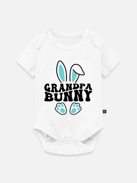 Grandpa Bunny - Baby Premium Kurzarmbody - Weiß