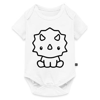 triceratops4 - Baby Premium short-sleeve bodysuit - white - Front