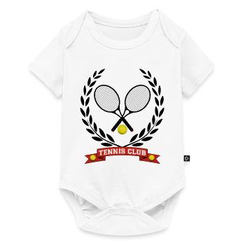 tennis - Baby Premium Kurzarmbody - Weiß - Vorne