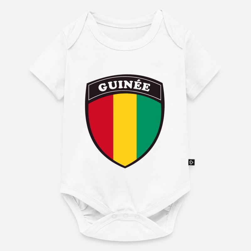 Blason Guinée - Body à manches courtes Premium Bébé - blanc