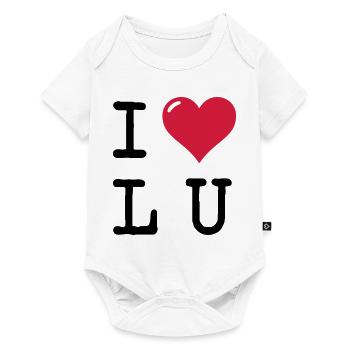 Ich liebe Ludwigshafen / I Love LU (Geschenk) - Baby Premium Kurzarmbody - Weiß - Vorne