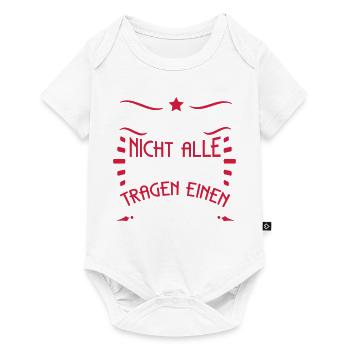 Aussendienstler! Superheld ohne Umhang-SHIRTBUBBLE - Baby Premium Kurzarmbody - Weiß - Vorne