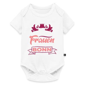 Die schönsten Frauen kommen aus Bonn - SHIRTBUBBLE - Baby Premium Kurzarmbody - Weiß - Vorne