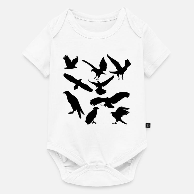 oiseaux - Body à manches courtes Premium Bébé - blanc