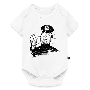 Police - Body à manches courtes Premium Bébé - blanc - Devant