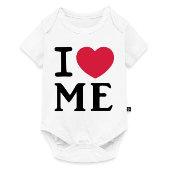I Love Me Heart Logo - Baby Premium short-sleeve bodysuit - white - Front