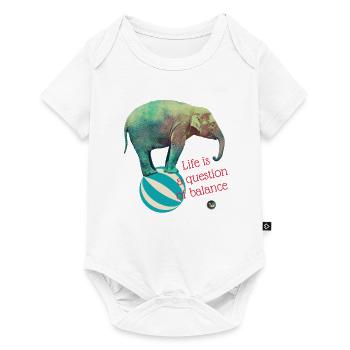 Quotas - Baby Premium short-sleeve bodysuit - white - Front