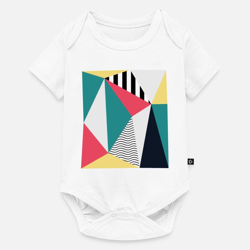 Triangles - Baby Premium short-sleeve bodysuit - white