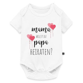 mom, do you want to marry dad? - Baby Premium short-sleeve bodysuit - white - Front