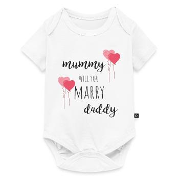 mummy will you marry daddy? - Baby Premium short-sleeve bodysuit - white - Front