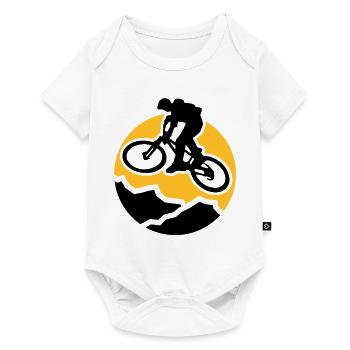 MountainBiker3 - Baby Premium short-sleeve bodysuit - white - Front