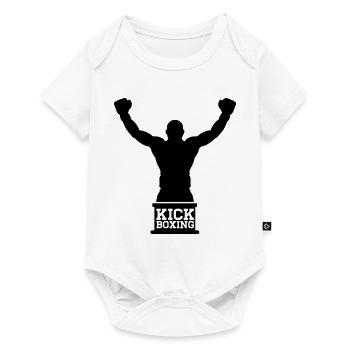 kickboxing__1_f1 - Baby Premium Kurzarmbody - Weiß - Vorne