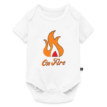 On Fire heat embers fire (gift for friend) - Baby Premium short-sleeve bodysuit - white - Front