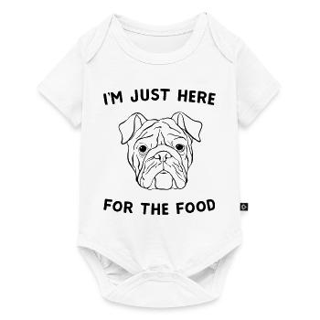 I'm Just Here For The Food Dog - Baby Premium short-sleeve bodysuit - white - Front