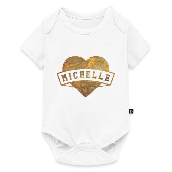 MICHELLE - Baby Premium short-sleeve bodysuit - white - Front