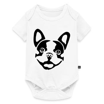Dog - French Bulldog - Body à manches courtes Premium Bébé - blanc - Devant