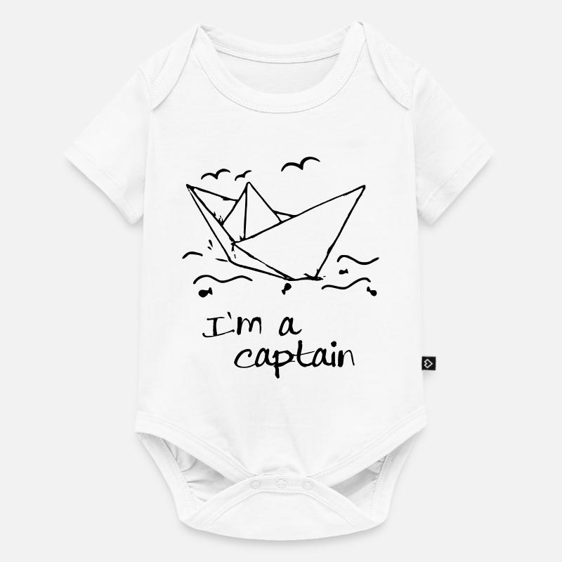 Je suis capitaine - Body à manches courtes Premium Bébé - blanc