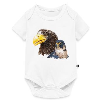Giant pigargo and peregrine falcon - Baby Premium short-sleeve bodysuit - white - Front