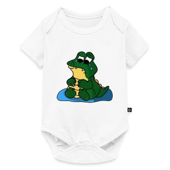 Crocodile - Baby Premium short-sleeve bodysuit - white - Front