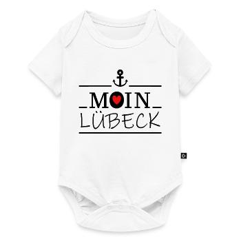 Moin Lübeck - Baby Premium Kurzarmbody - Weiß - Vorne