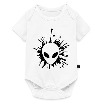 Alien blob of drops - Baby Premium short-sleeve bodysuit - white - Front