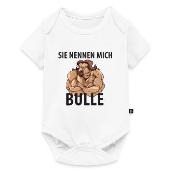 Lustiges Pumper, Fitness Geschenk - Baby Premium Kurzarmbody - Weiß - Vorne