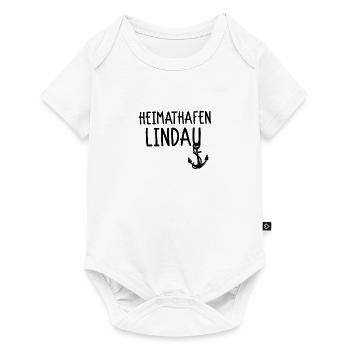 Heimathafen Lindau - Baby Premium Kurzarmbody - Weiß - Vorne