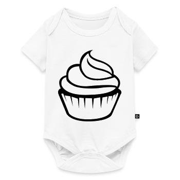cupcake - Body à manches courtes Premium Bébé - blanc - Devant