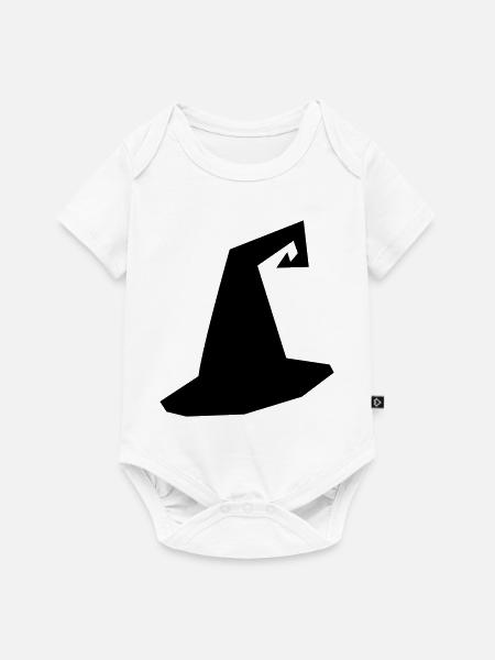 Hexenhut Silhouette - Baby Premium Kurzarmbody - Weiß