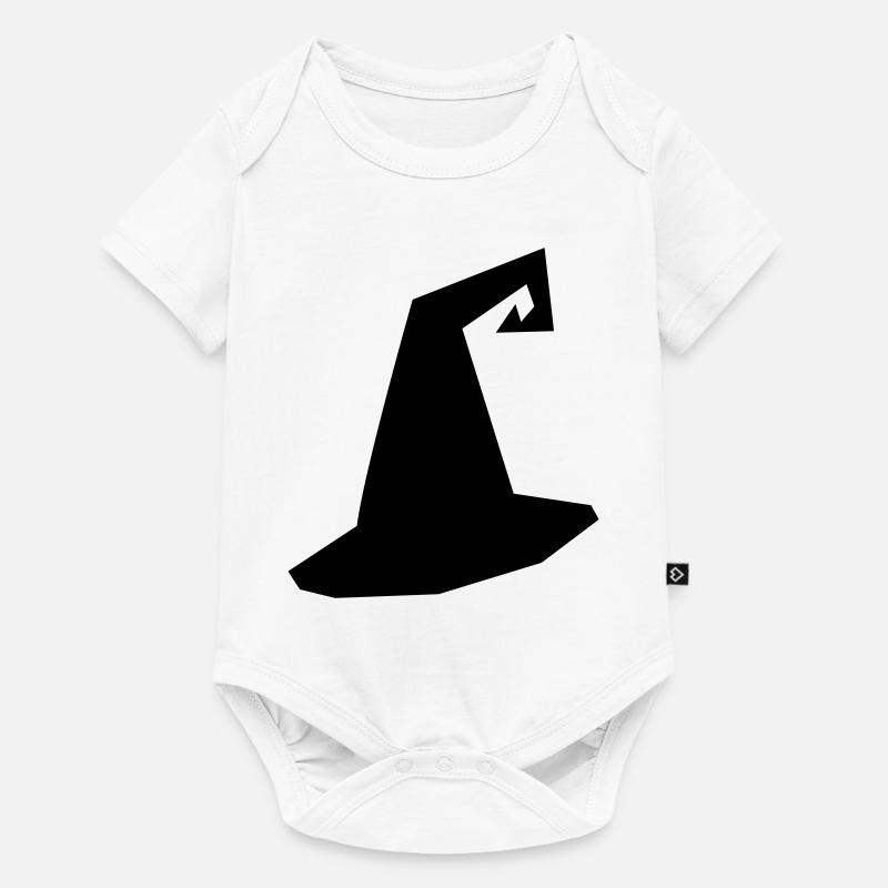 Hexenhut Silhouette - Baby Premium Kurzarmbody - Weiß