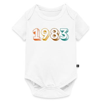 MILLÉSIME 1983 - Body à manches courtes Premium Bébé - blanc - Devant
