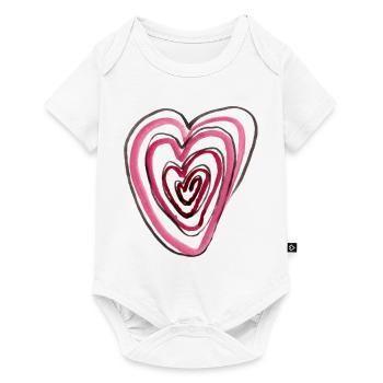 Cœur dans le cœur - Body à manches courtes Premium Bébé - blanc - Devant