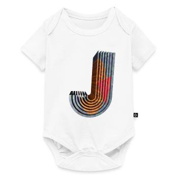 J - Baby Premium Kurzarmbody - Weiß - Vorne