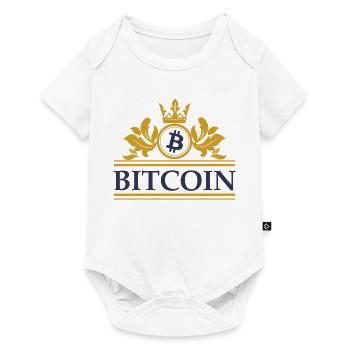 Bitcoin - Baby Premium Kurzarmbody - Weiß - Vorne