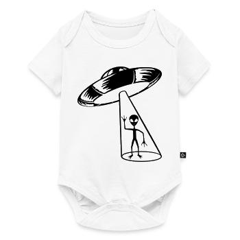 Beam Ufo Alien beckons - Baby Premium short-sleeve bodysuit - white - Front