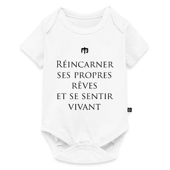vivant wite - Body à manches courtes Premium Bébé - blanc - Devant
