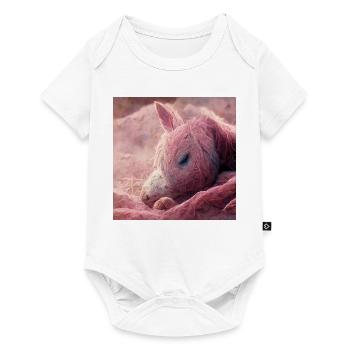 Baby horse lies on the floor Rosa V - Baby Premium short-sleeve bodysuit - white - Front