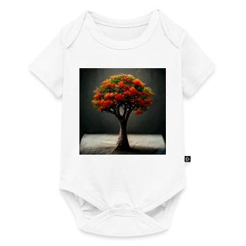Tree of Life Photorealistic II - Baby Premium short-sleeve bodysuit - white - Front