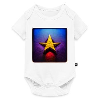 Star Abstract Photorealistic III - Baby Premium short-sleeve bodysuit - white - Front