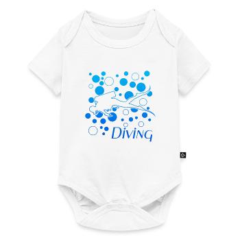 Diving - Baby Premium Kurzarmbody - Weiß - Vorne