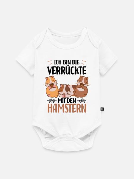 Hamster - Baby Premium Kurzarmbody - Weiß