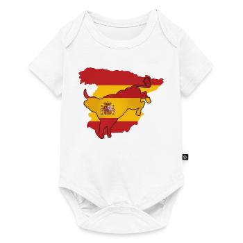spain flag Spain gift Spanish bull - Baby Premium short-sleeve bodysuit - white - Front
