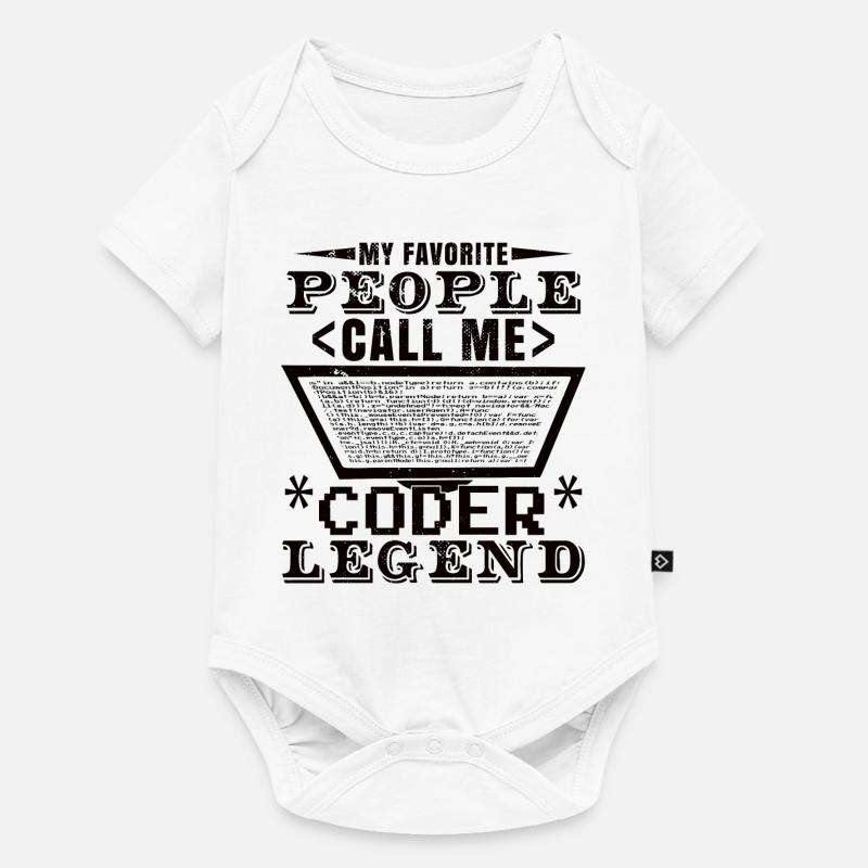 Coder Legend - Baby Premium short-sleeve bodysuit - white
