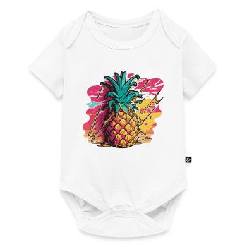Ananas Fruit - Body à manches courtes Premium Bébé - blanc - Devant