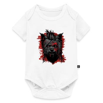 Horror Yorkshire Terrier - Baby Premium short-sleeve bodysuit - white - Front