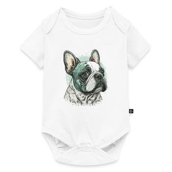 Bouledogue français - Body à manches courtes Premium Bébé - blanc - Devant
