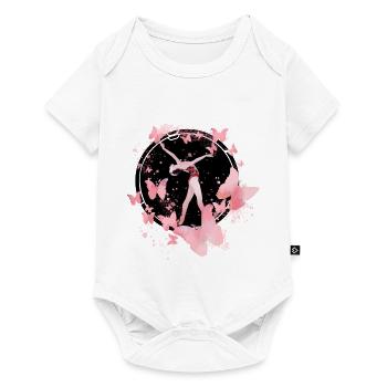 Rhönrad,Vélo,Tournoi, Sportif,Coloré,Graffiti - Body à manches courtes Premium Bébé - blanc - Devant